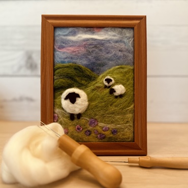 Baa Baa Painting with Wool
