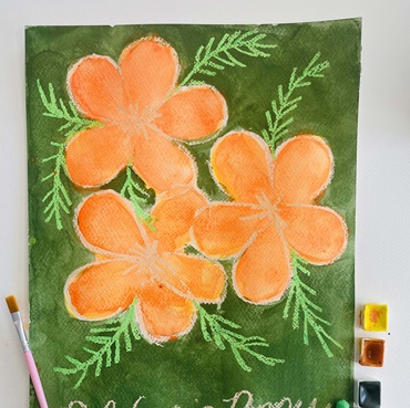 Vibrant Poppy Watercolor