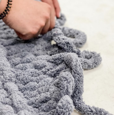 Chunky Hand Knit Blanket