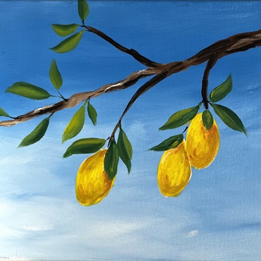 Lemon Branch Painting 